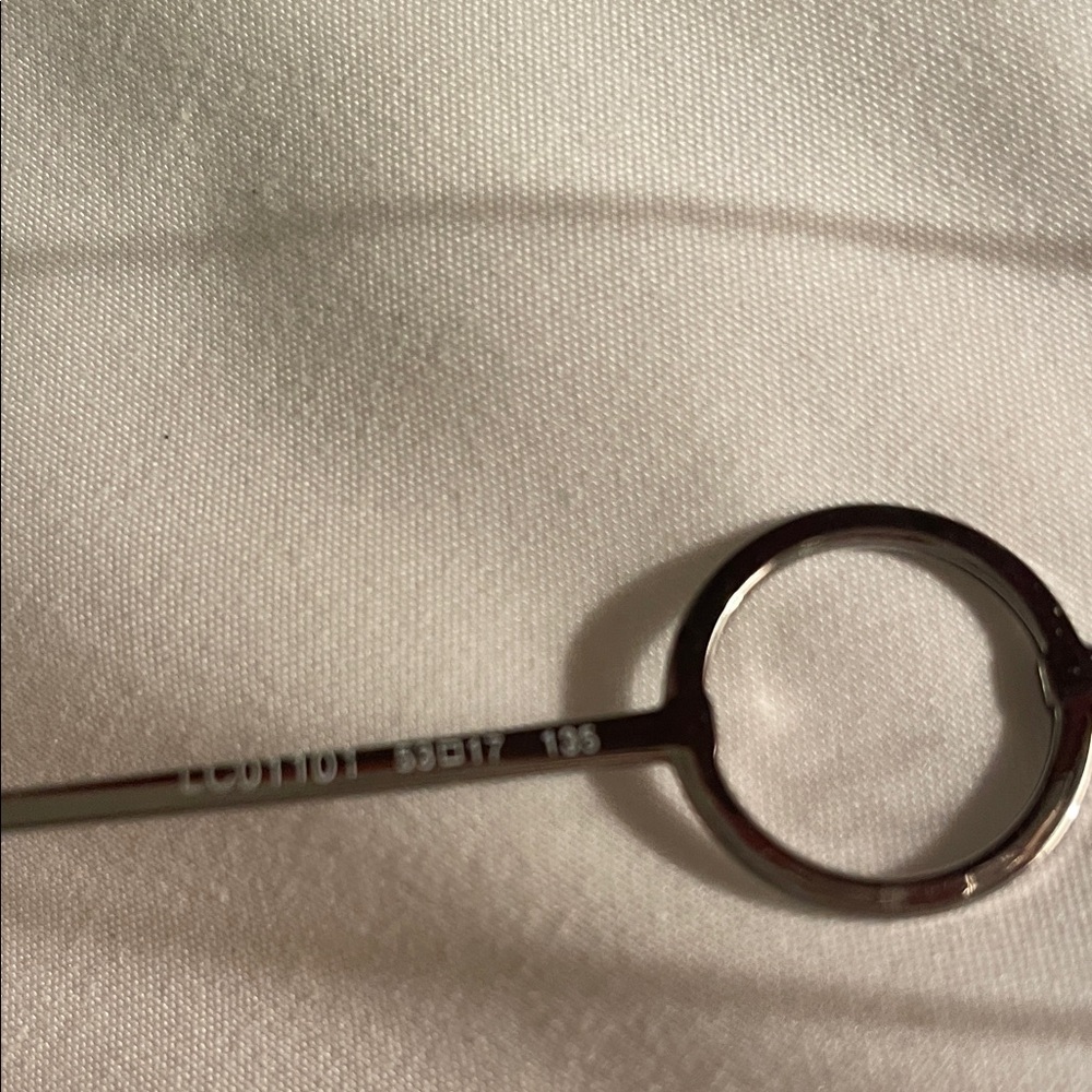 Les Copains Silver Rectangular Glasses - image 7